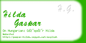 hilda gaspar business card